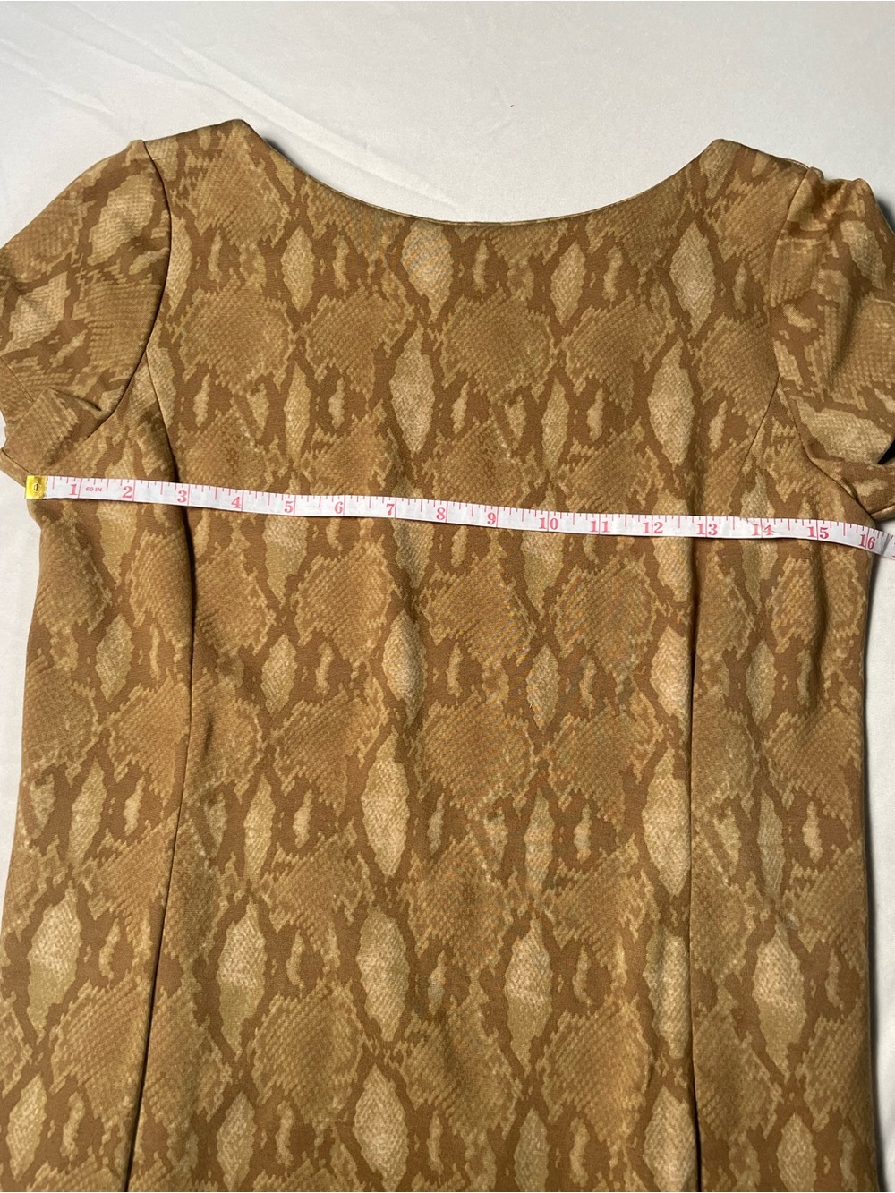 LAUREN RALPH LAUREN Ponte Stretch Python Snake Print Dress Petite Small - Picture 6 of 7
